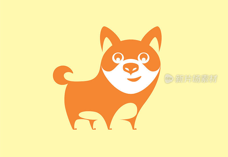 funny Shiba Inu dog symbol